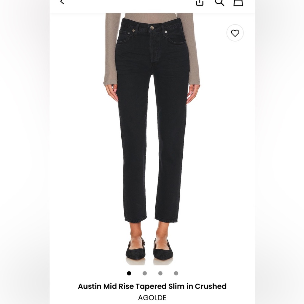 AGOLDE Mid Rise Tapered Slim Jeans